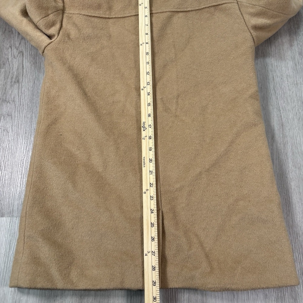 Lauren Ralph Lauren Women's Wool Blend‎ Hooded Coat Camel Tan Size 16R - Picture 9 of 12